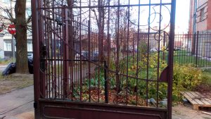 Двор надежно и красиво защищен от посторонних